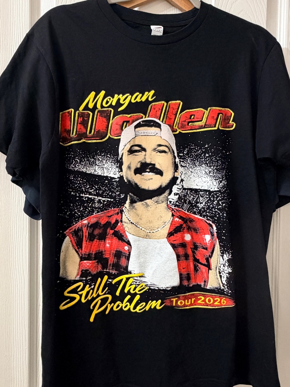 Morgan Wallen 2026 Black 'Still The Problem' Concert Tour T-Shirt - Medium